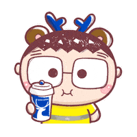 Coffee Love Sticker by Bear Boss Buddies