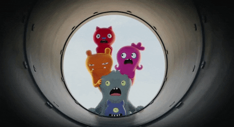 scared oh no GIF by UglyDolls
