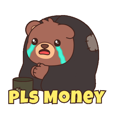 Sad Teddy Bear Sticker by BEARISH