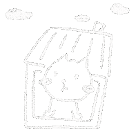 Cat Home Sticker