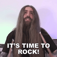 66Samus rock lets go play metal GIF