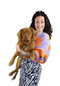 marioncremers love dance dog hello Sticker