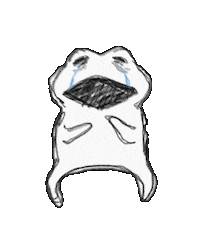 snotediary nervous 슬픔 tremble 긴장 Sticker