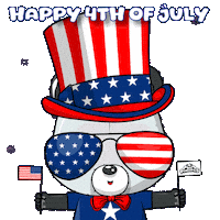 American Summer Sticker by PandaPals