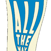 Digital art gif. Scrolling down a lengthy ballot with a giant blue arrow with stars that reads, "Vote Democrat, All, the, way, down, the ballot."