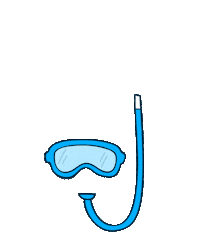 travel swimming Sticker by orbitz