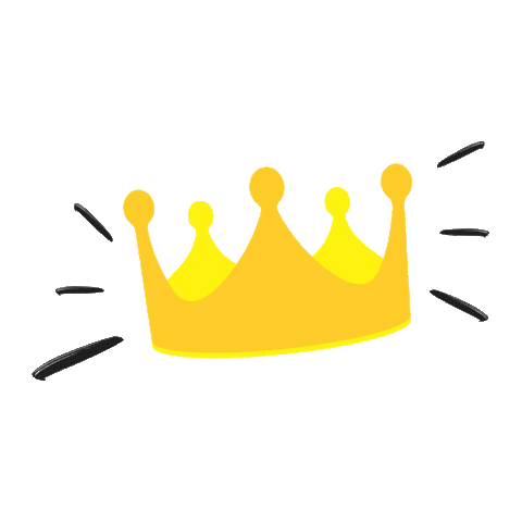 King Crown Sticker by Rei Hélice Contínua