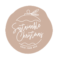 Organic Christmas Sticker by Coco Rose Eco