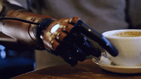 OpenBionics giphygifmaker coffee morning coffee but first coffee GIF