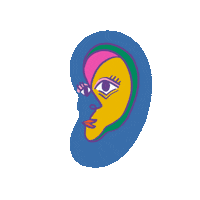 Sound Ear Sticker by #SurdosQueOuvem