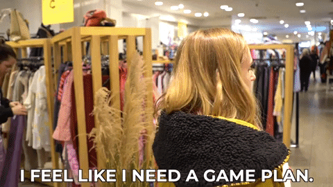Game Plan Shopping GIF by HannahWitton