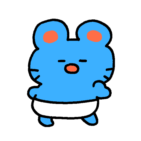 pikuiku rats chido cute dance 쥐 Sticker