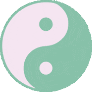 Yin Yang Sticker by Queen of Jetlags