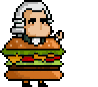 Classical Music Burger Sticker