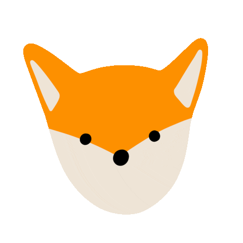 SunbeamIllustration fox animal wink minimal Sticker