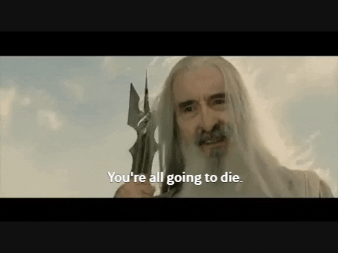 adamfrost giphygifmaker lotr saruman GIF