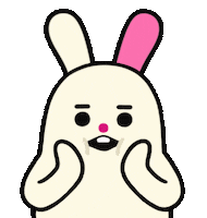 Wink Rabbit Sticker
