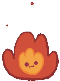 Fire Face Sticker by arno super