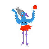 slutkacaryca sport ball birb wierd Sticker