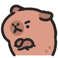 Capybara Yes Sticker by sansanplanet