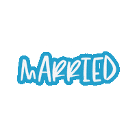 Just Married Bride Sticker by The Ohio Wedding Collective