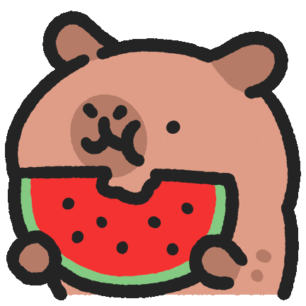 Watermelon Eat Sticker by sansanplanet