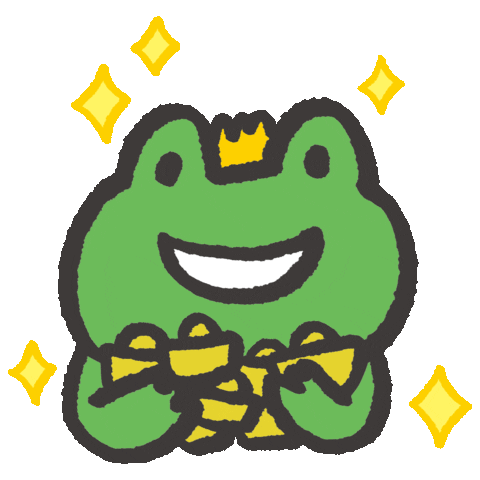 Money Frog Sticker