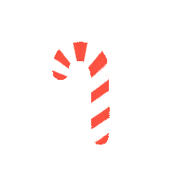Candy Cane Christmas Sticker