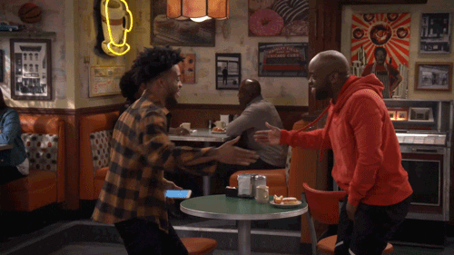 superior donuts handshake GIF by CBS