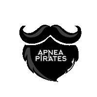 Apnea-Pirates beard pirates mustache freediving Sticker