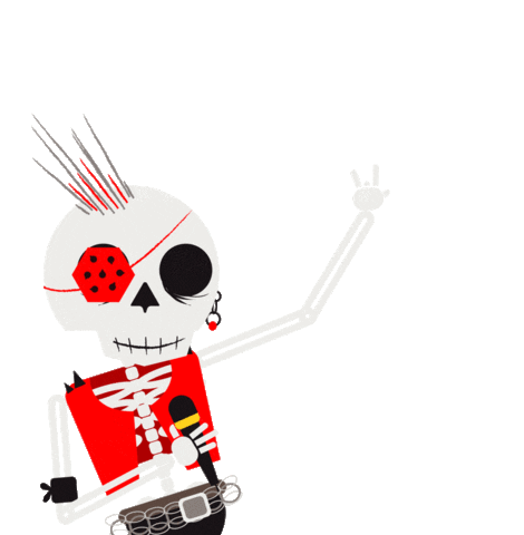 BandiOnline giphyupload music animation rock Sticker