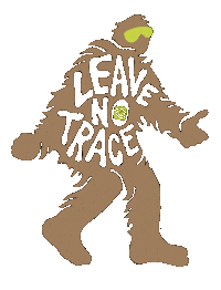 Big Foot Pick Up Trash Sticker by Leave No Trace