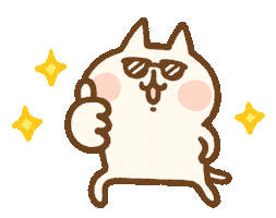 Happy Cat Sticker by Kanahei