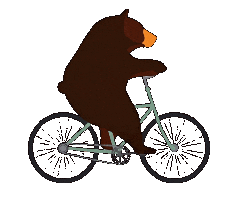 Bear Cycling Sticker by Gear Hugger