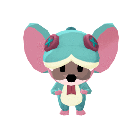 Mouse Blue Snake Sticker