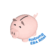 ptsmfpersero saving rumah smf piggy bank Sticker