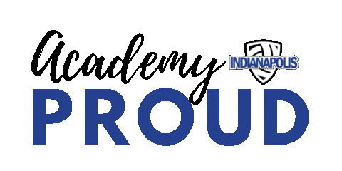Proud Indy Sticker by The Academy Volleyball Club