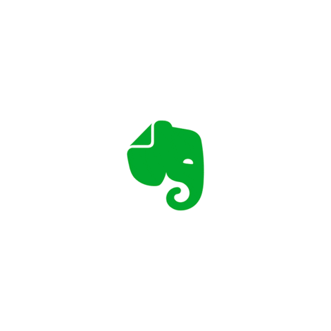 EvernoteOfficial giphyupload elephant evernote green elephant Sticker