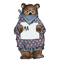 LilaLotta bear bar forest maske Sticker