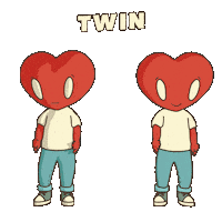 Twinning Best Friend Sticker by LT3 Creations
