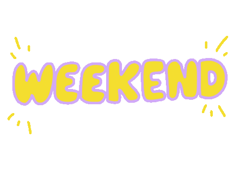 Weekend Vibes Sticker by RBillustrationStudio