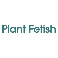 plantfetish logo text plant fetish Sticker