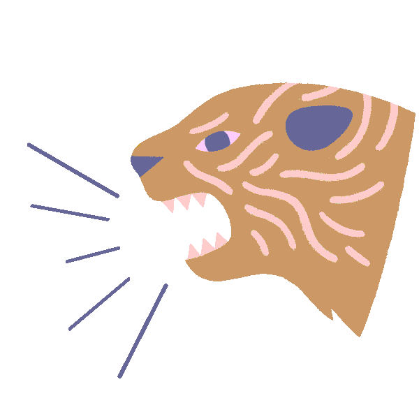 lion tiger Sticker by Birchbox