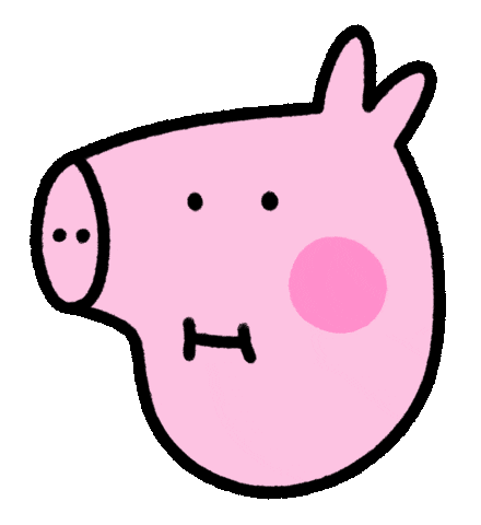 Peppa Pig Pink Sticker