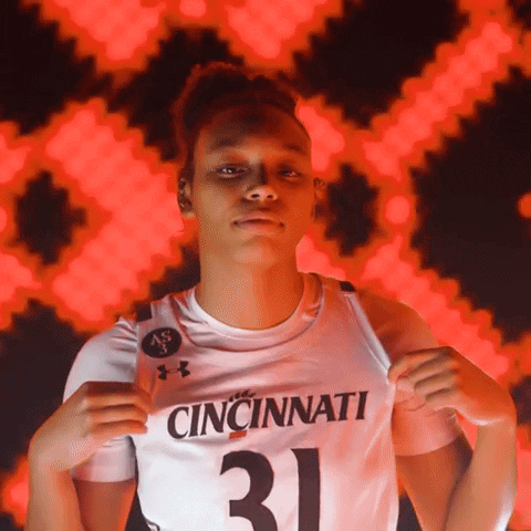 Womens Basketball Reaction GIF by Cincinnati Bearcats