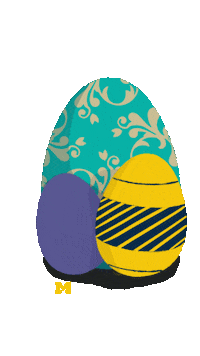 Easter Eggs Spring Sticker by University of Michigan