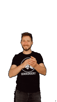 demaskiert_podcast klatschen daumen fencing daumenhoch Sticker