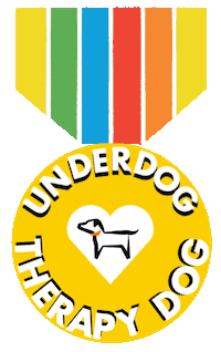 UnderdogInternational dog rainbow puppy dogs Sticker
