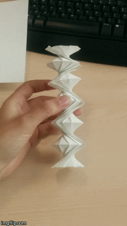 spring origami GIF