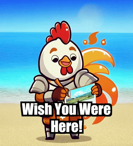 Wish You Were Here Beach GIF by Zorooster